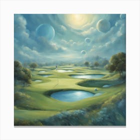 Fantastical Golf Course Day Break Canvas Print