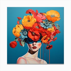 floral woman 13 Canvas Print