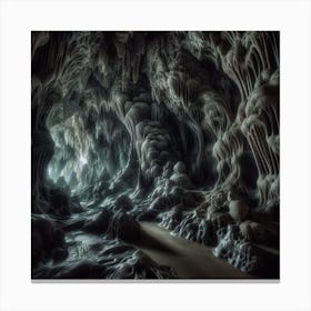 Corrupted Caves Canvas Print