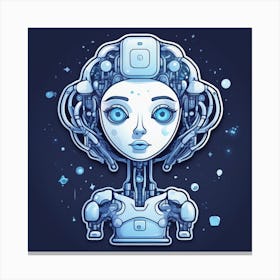 Robot Girl 4 Canvas Print