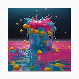 Splash Of Color Canvas Print