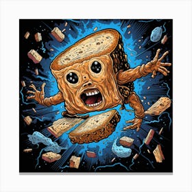 Bread Monster Canvas Print