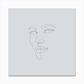 Woman'S Face Canvas Print