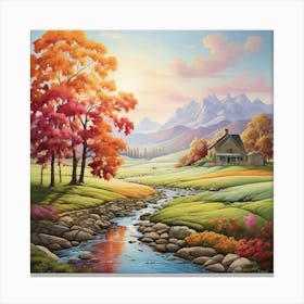 Autumn Creek Canvas Print