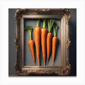 Carrots In A Frame 62 Canvas Print