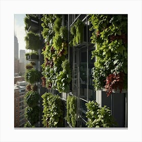 Green Wall 4 Canvas Print