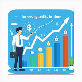 Increasing Profits In Time Canvas Print