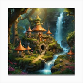 Fairy Village Canvas Print