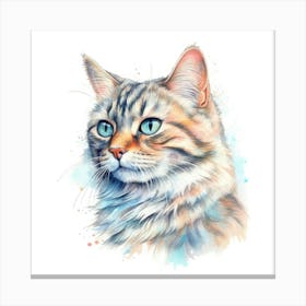 Tiffany Cat Portrait 3 Canvas Print