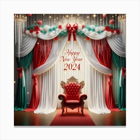 Happy New Year 2024C Canvas Print