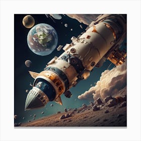 Crash Landing Canvas Print