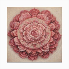 Mandala of Roses 1 Canvas Print