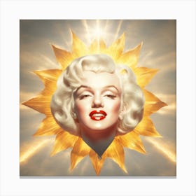 Marilyn Monroe Face Canvas Print