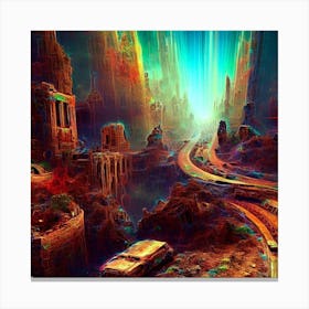 Futuristic City Canvas Print