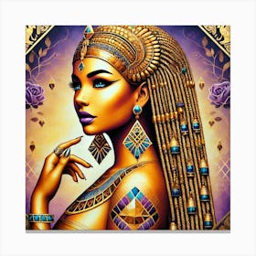 Cleopatra in Gold Canvas Print