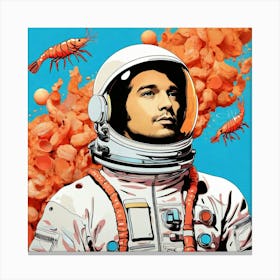 Astronaut In Space 8 Canvas Print