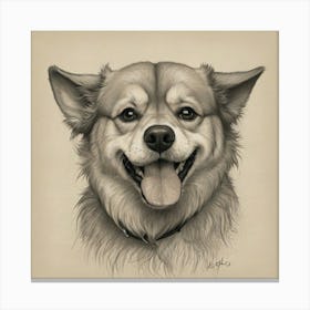 Dog Portrait 3 Canvas Print