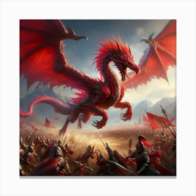 Red Dragon 2 Canvas Print