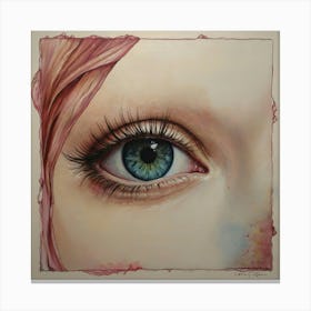 Eye Of A Girl Canvas Print