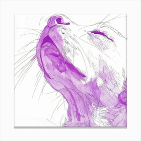 Purple Cat Canvas Print