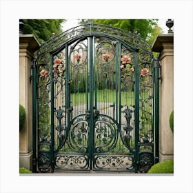 Wrought Iron Gate 3 Canvas Print