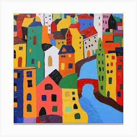 Abstract Travel Collection Amsterdam Netherlands 6 Canvas Print