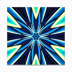 Abstract Blue And Yellow Star 1 Toile