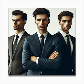 Three Businessmen In Suits Canvas Print