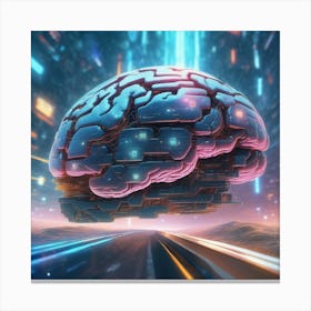 Futuristic Brain 41 Canvas Print