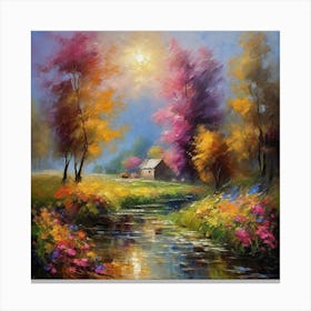 Autumn In The Countryside Canvas Print