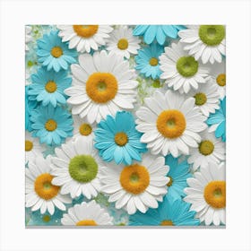 Margherite fiori Canvas Print