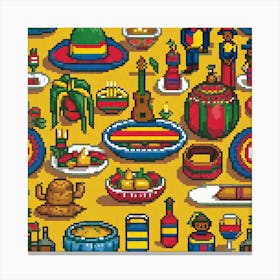 Mexican Food Canvas Print