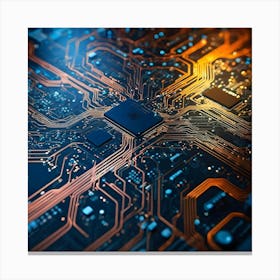Computer Circuit Board 6 Canvas Print