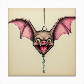 Bat On A Chain Canvas Print