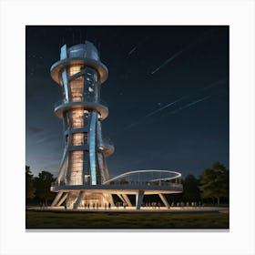 Futuristic Skyscraper 6 Canvas Print