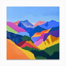 Colourful Abstract Rocky Mountain National Park Usa 7 Canvas Print