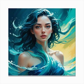 Blue Sea Canvas Print