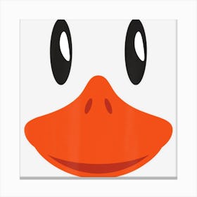 Cute Duck Face Awesome Halloween Costume Gif Canvas Print