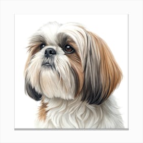 Shih Tzu Dog Portrait Stampe su tela