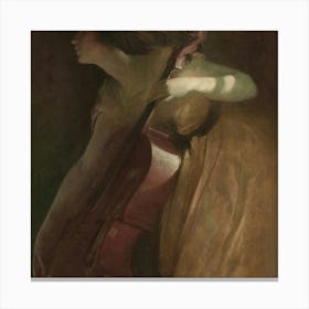 Cellist Canvas Print