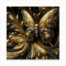 Gold Butterfly 2 Canvas Print