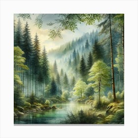 Forest Landscape 3 Toile