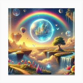 Rainbow World Canvas Print