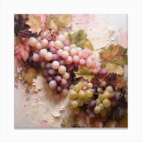 White and pink grapes 2 Canvas Print