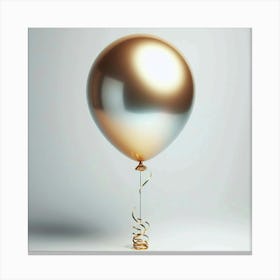 Gold And Silver Balloon Canvas Print