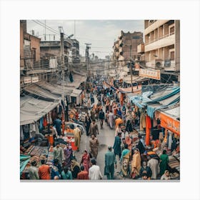 Stockcake Bustling Market Scene 1719975040 1 Canvas Print