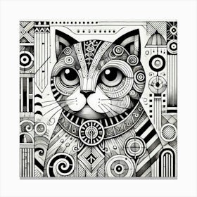 Chaser Bridge City Cat Canvas Print