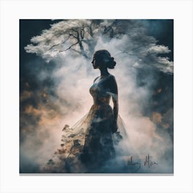 Woman In A Dress Canvas Print