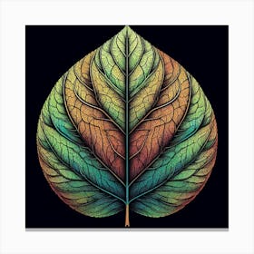 Leaf Art Canvas Print