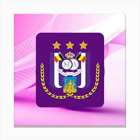 R.S.C. Anderlecht Logo Wall Art 4 Canvas Print